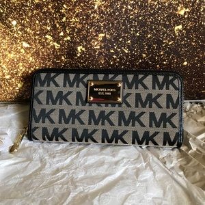 MICHAEL KORS CONTINENTAL JACQUARD WALLET *NEW*